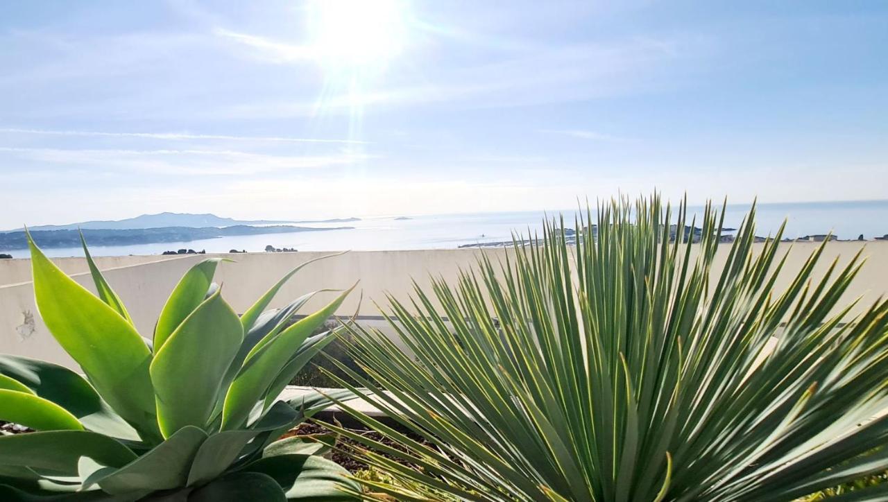 Vue Mer Panoramique - Grande Terrasse Et Piscine Bandol Kültér fotó