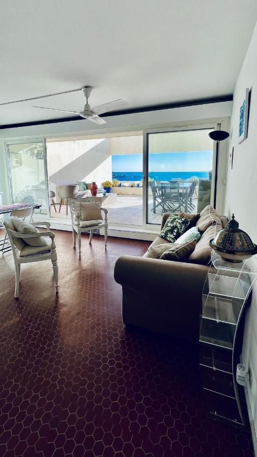 Vue Mer Panoramique - Grande Terrasse Et Piscine Bandol Kültér fotó